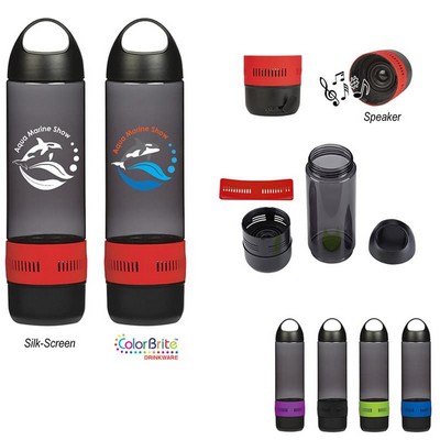 16 Oz. Shatter-Resistant Water Bottle with Speaker