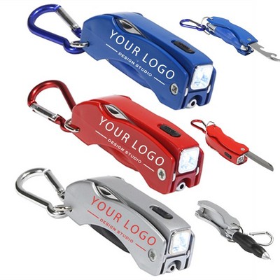 4-in-1 Multi-Function Carabiner Keychain